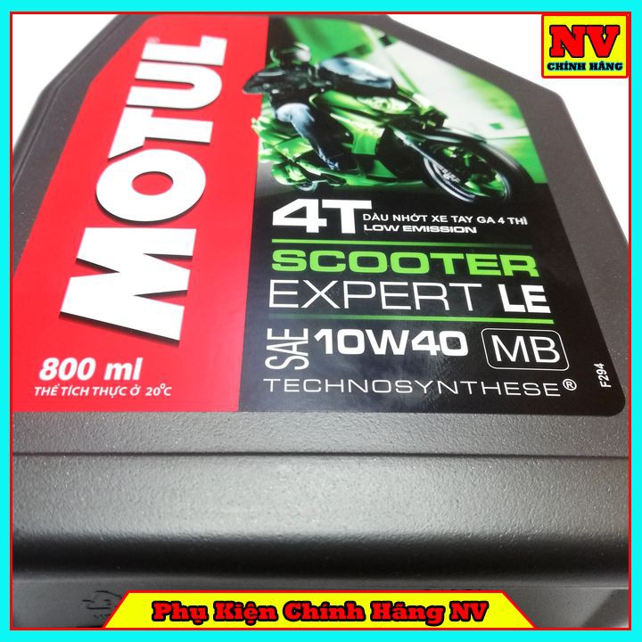 Dầu Nhớt Motul Xe Tay Ga Scooter Expert Le 10W40 800ML