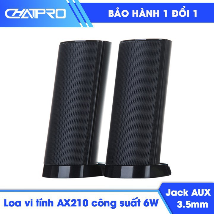 Miễn Phí Vận Chuyển  Bộ Loa Vi Tính 2.0 AX210 Cực Sang Trọng Gía Rẻ Miền Bắc