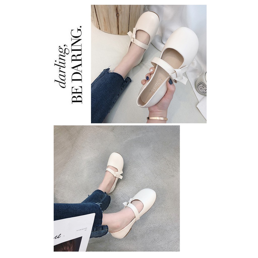 Giày Búp Bê Nữ Mũi Tròn Thời Trang Xuân Hè 2020 | BigBuy360 - bigbuy360.vn