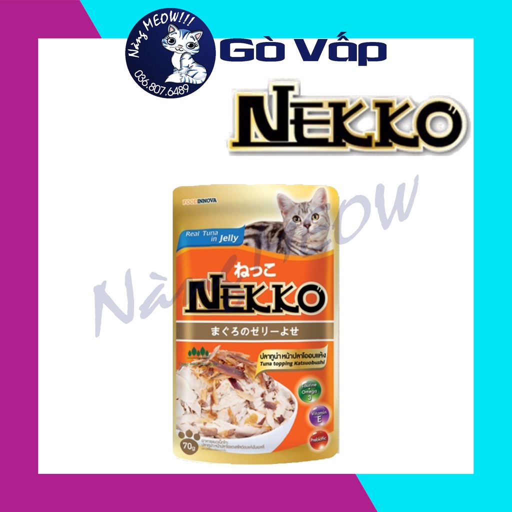 Pate Nekko Jelly Cho Mèo Hàng Nội Địa Thái Gói 70G - Nàng Meow