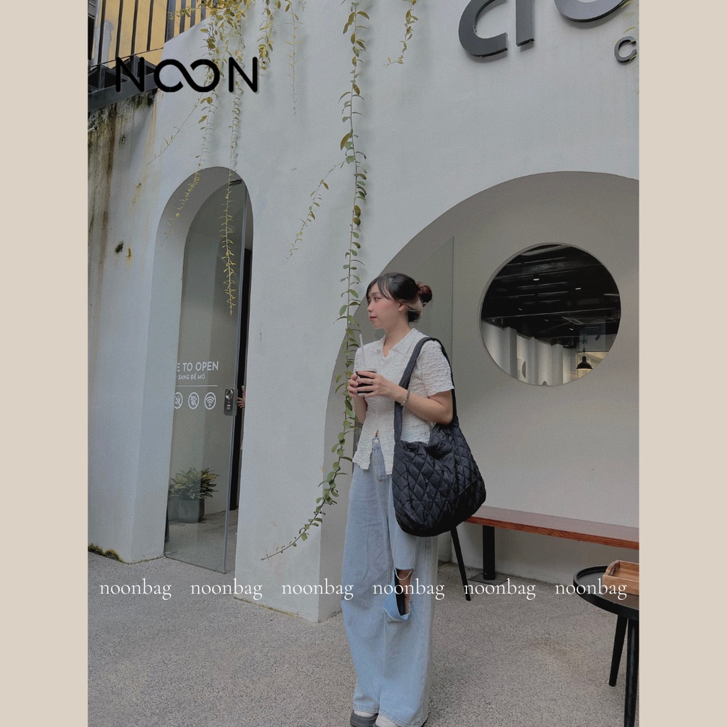 Túi đeo chéo, đeo vai nam nữ unisex NOON lót phao NB48