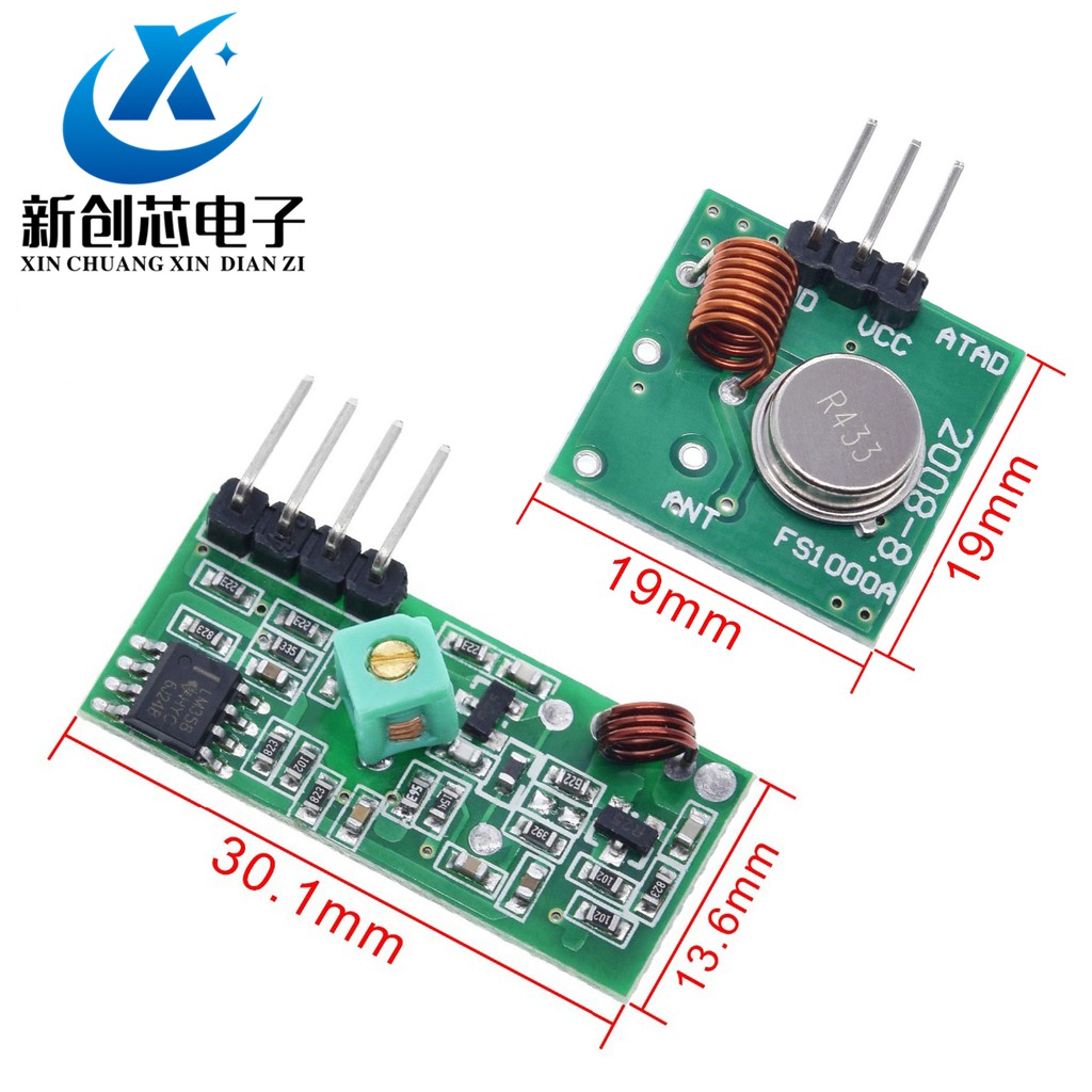 Mô đun truyền tín hiệu không dây 315Mhz / 433Mhz Rf cho Arduino Raspberry Pi | BigBuy360 - bigbuy360.vn