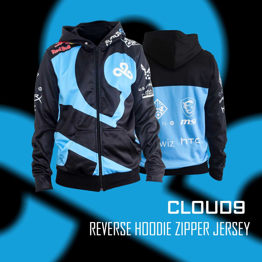 Áo khoác Hoodie Zipper C9 xanh