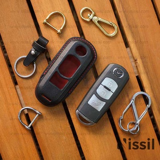 Bao da chìa khoá ô tô Mazda cx5, Mazda 3, Mazda 2, Mazda 6 - da trăn Indonesia
