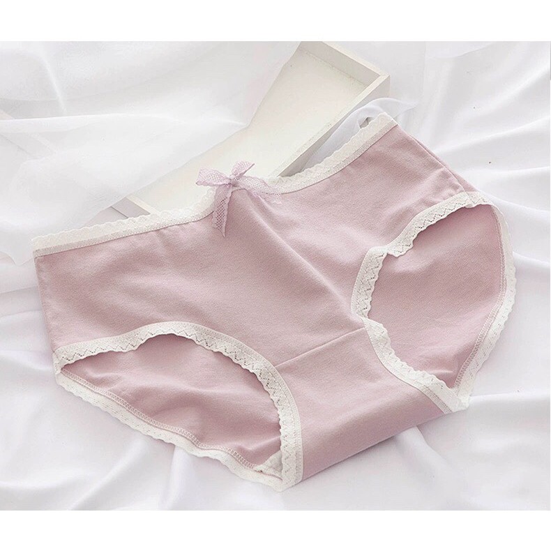 Quần Lót Nữ Cotton Kháng Khuẩn Đính Nơ Xinh Xắn L110 | BigBuy360 - bigbuy360.vn