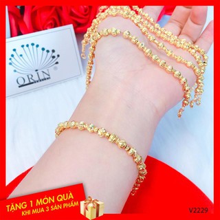 Vòng tay, lắc tay bi màu vàng hột to nhỏ bền màu thiết kế thời thượng Orin V2229