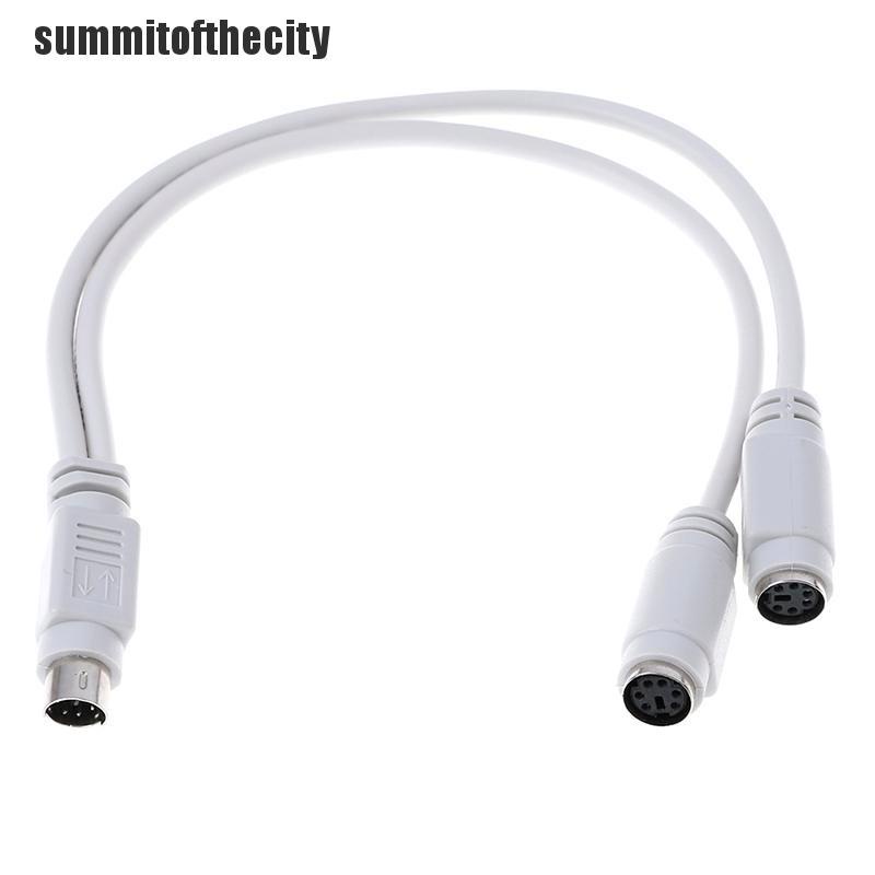 Dây cáp chia chuyển đổi 1 sang 2 cổng đọc thẻ nhớ chuột và bàn phím máy tính laser PS2 tiện lợi