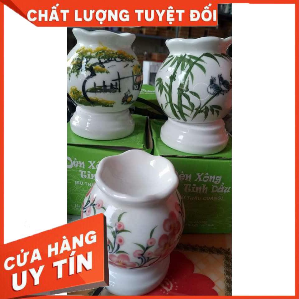 ĐÈN XÔNG TINH DẦU TINH DẦU ĐIỆN GỐM BÁT TRÀNG  LÀM THƠM PHÒNG