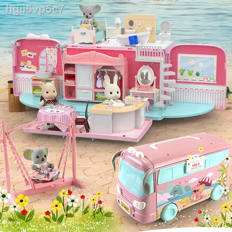 Đồ chơi trẻ em nhà lắp ráp khu rừng búp bê ngôi mini mô phỏng bếp cảnh nấu ăn cô gái món quà sinh nhật