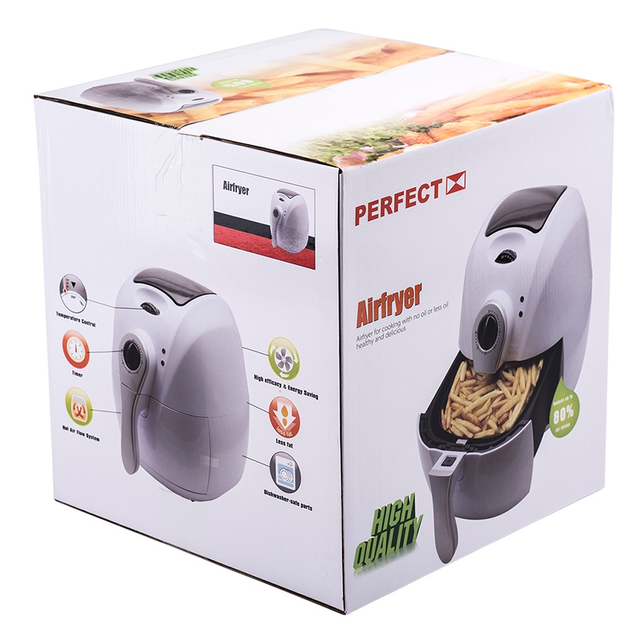 Nồi Chiên Không Dầu Perfect GLA-603  - Trắng - Hàng chính hãng