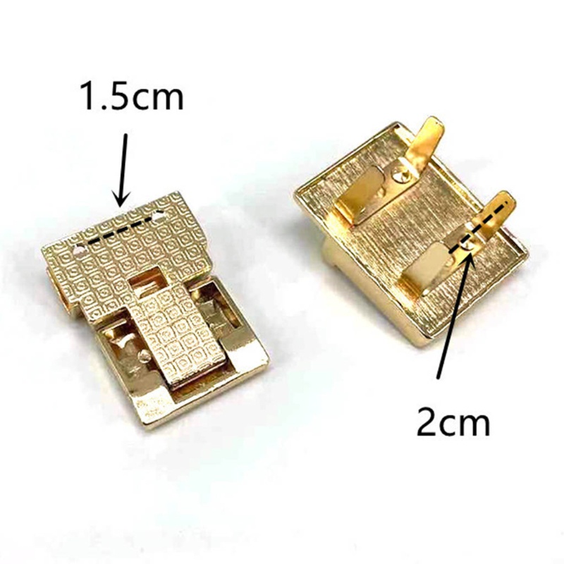 Khóa Kim Loại Hình Vuông Dùng Để Làm Túi Xách / Ví Da Thủ Công DIY