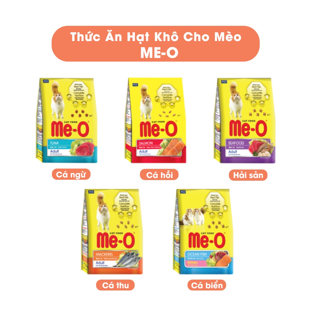 Me-o SEAFOOD adult 1.1kg _ Thức ăn hạt Me-o Hải Sản cho mèo trưởng thành trên 1 năm tuổi