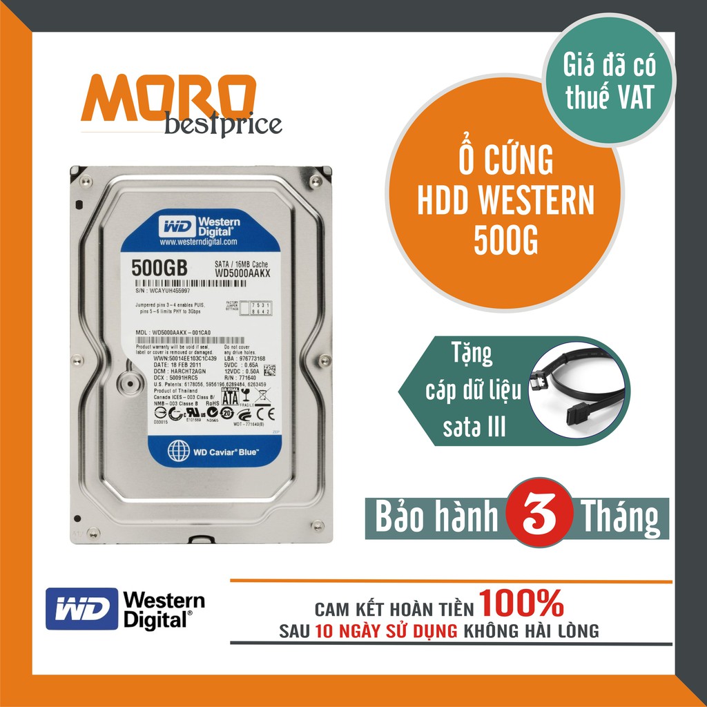 Ổ cứng PC,CAMERA 250GB - 500GB - Seagate-Wertern -- mới 99% - Bảo hành 3 tháng!