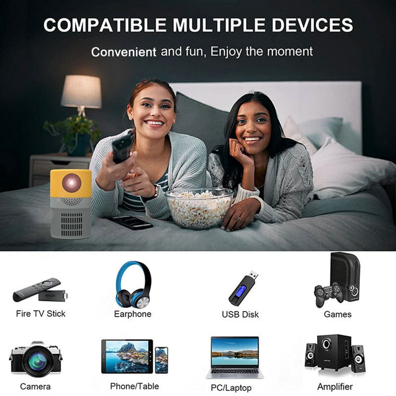 Máy Chiếu Mini Yt400 Có Đèn LED Cho Nam VS YG300 YG320 T300