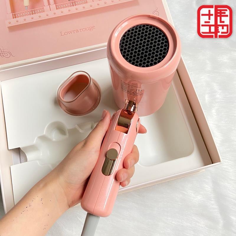 Máy Sấy Tóc Cao Cấp LOWRA ROUGE Ion Âm Bức Xạ Thấp, Làm Khô Nhanh Chóng An Toàn Cho Bé - Cáo Đeo Nơ
