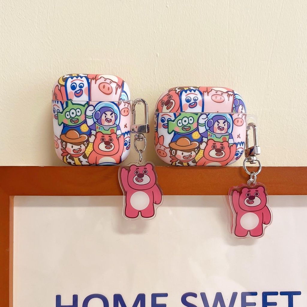 Vỏ Bảo Vệ Hộp Sạc Tai Nghe Bluetooth Không Dây AirPods 1 2 pro 3 2021 gen3 Bằng Silicon Họa Tiết Hoạt Hình Toy Story