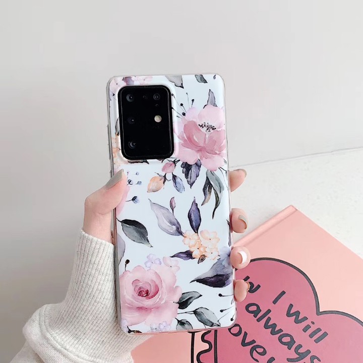Ốp Lưng A50/A50s/A51/S10/S10 Plus/S20/S20 Plus/S20 Ultra/Note 10/Note 10 Plus TPU Họa Tiết Lá - Mã TZSC204