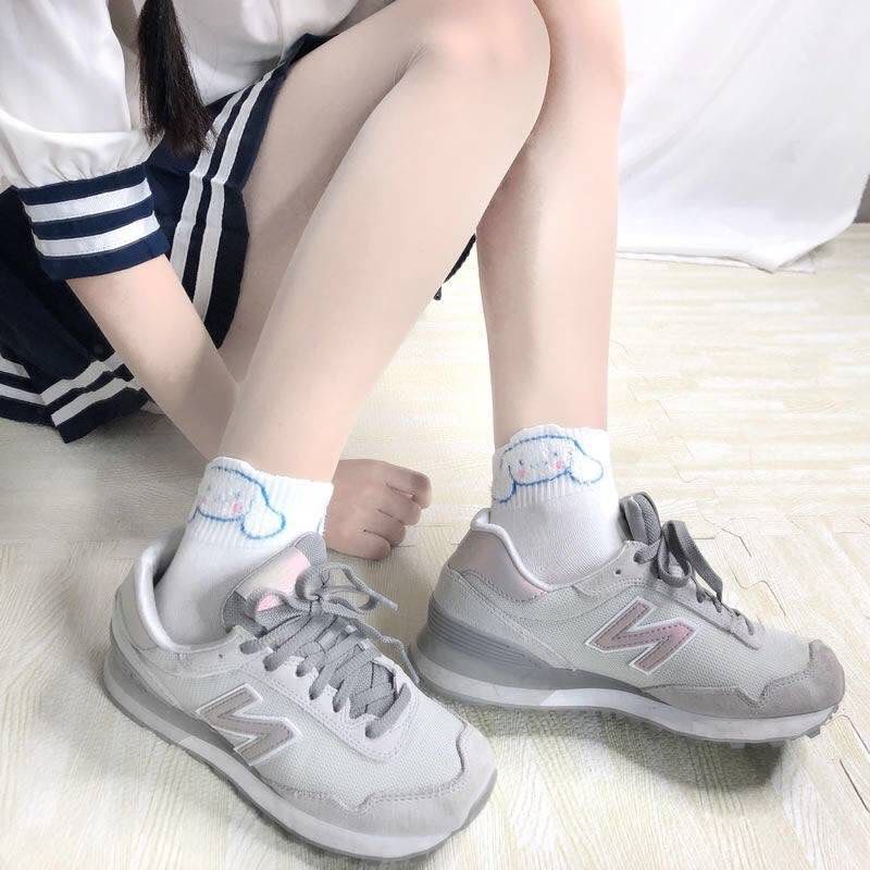 Vớ Cotton In Hoạt Hình Kiểu Lolita Nhật Bản Xinh Xắn Cho Học Sinh