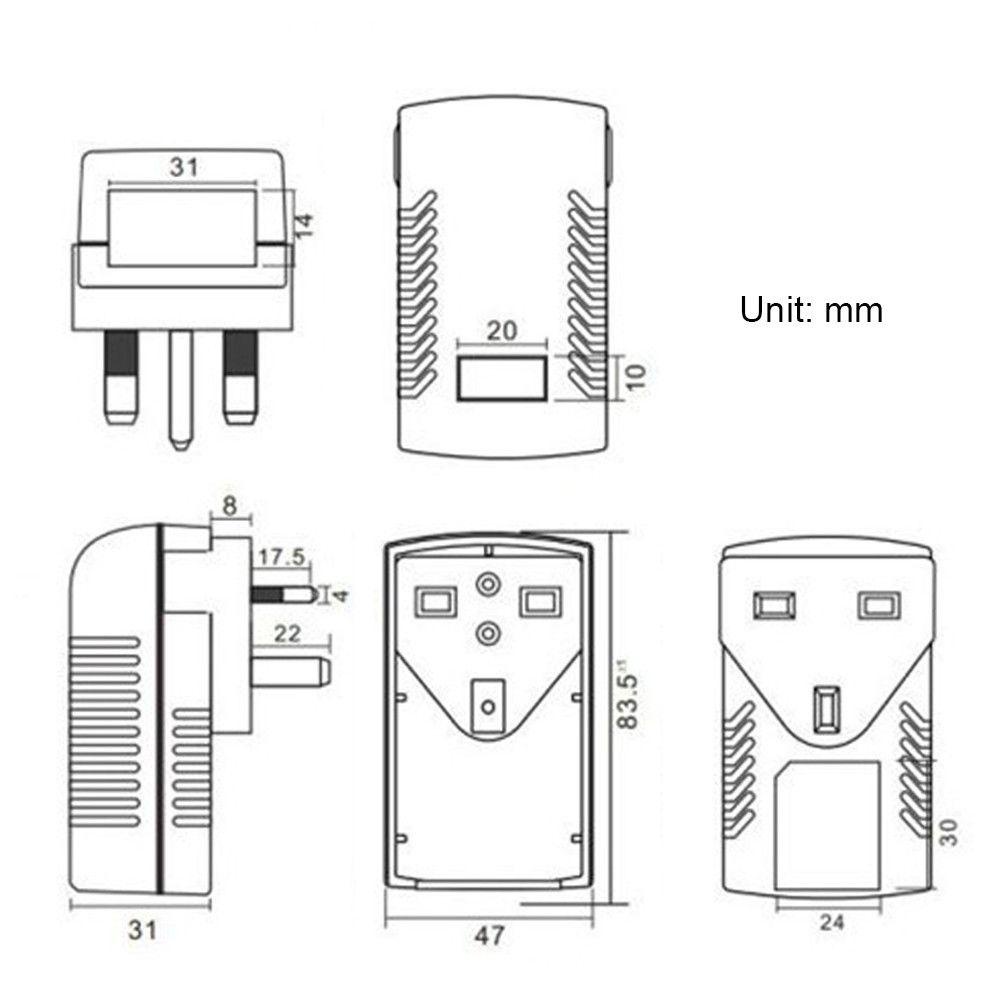 MYRONGVN Phích Cắm POE Cho Camera An Ninh CCTV IP Phích Cắm UK