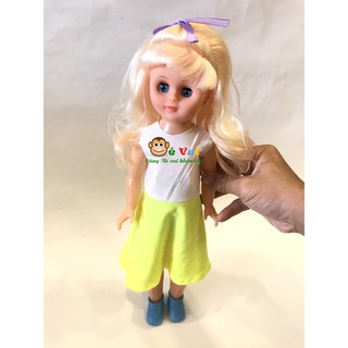 [Hàng Việt Nam] Đồ Chơi Búp Bê Pin Nhạc Đèn Biết Chớp Mắt