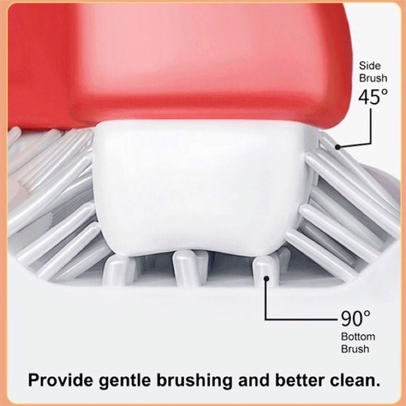 BÀN CHẢI CHỮ U SỬ DỤNG PIN AAA CHO BÉ TỪ 2-8 TUỔI