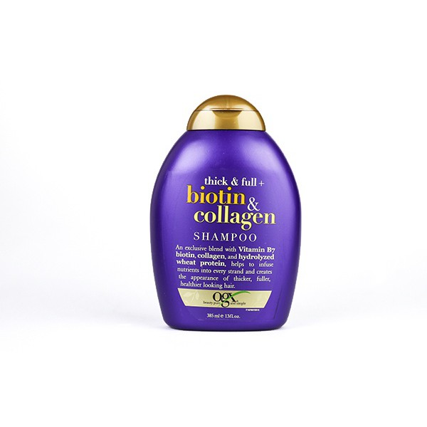 DẦU GỘI Biotin OGX Thick and Full Biotin and Collagen Shampoo 385ml