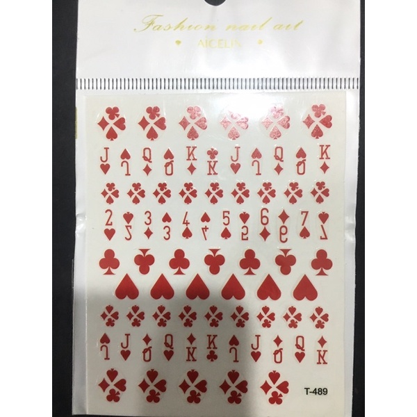 Sticker BÀI TÂY - CƠ RÔ CHUỒN BÍCH ĐEN