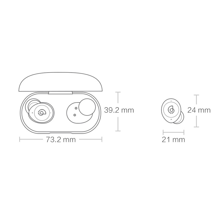 Tai nghe không dây HAYLOU T16 - chống ồn chủ động ANC -  Bluetooth 5.0 True Wireless  [Bảo hành chính hãng 6 tháng]