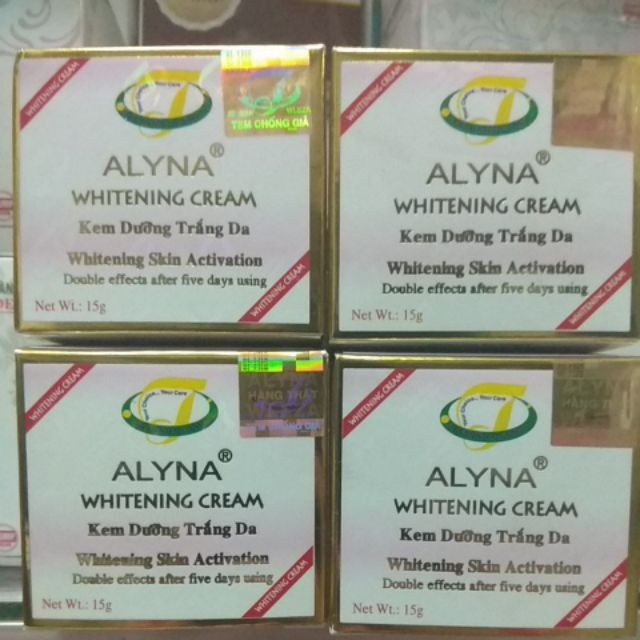 Kem Alyna dưỡng trắng da 15g
