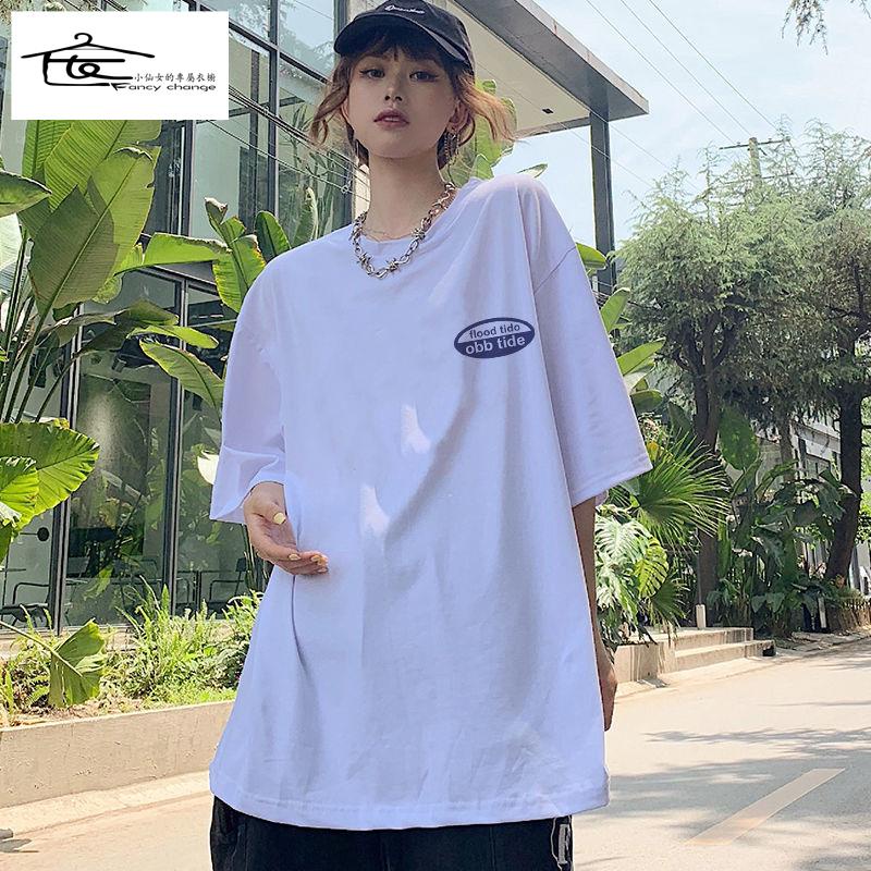 Áo Thun 100% Cotton Nguyên Chất Ngắn Tay Thời Trang Mùa Hè Hàn Quốc Dành Cho Nữ