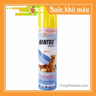 [SALE KHÔ MÁU] Thuốc Xịt Hantox Trị Ve, rận, bọ chét cho chó mèo