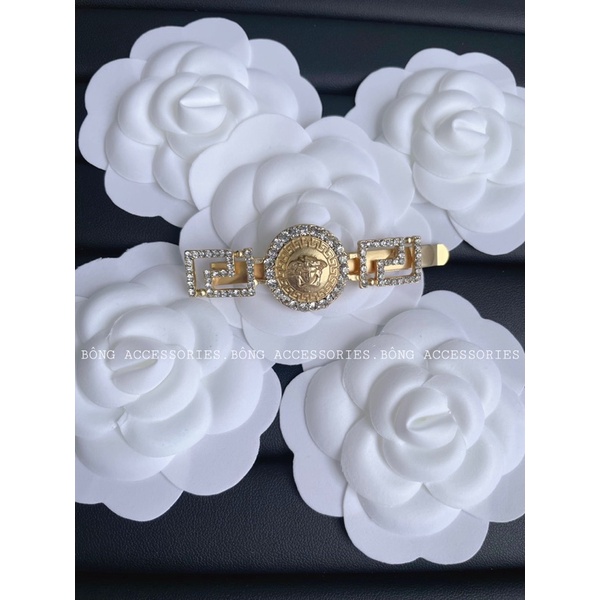 kẹp tóc versace đính đá thương hiệu sang chảnh [hình tự chụp]