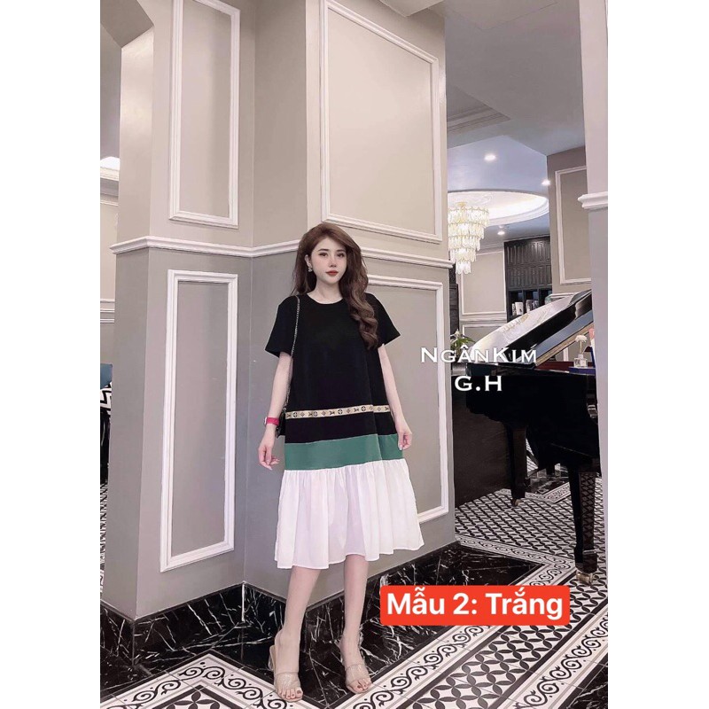 Váy cotton suông gấu bèo hot hit | BigBuy360 - bigbuy360.vn