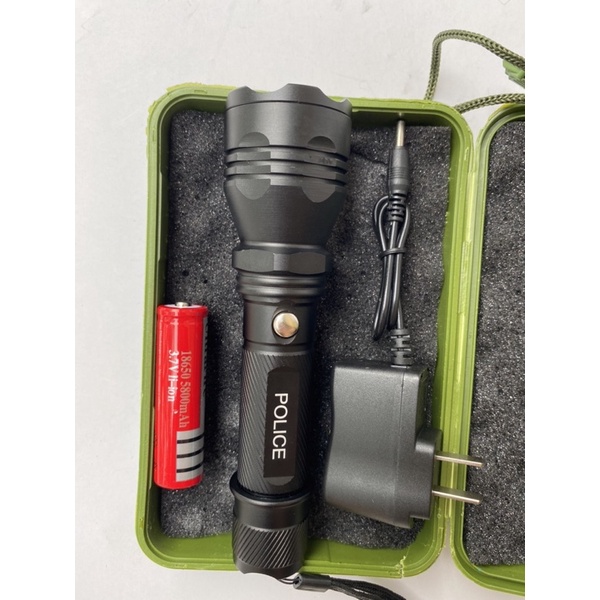 Đèn Pin Siêu Sáng Cao Cấp Hợp Kim Chống Nước Pin Có Thể Sạc Lại Full box(Loại Tốt)