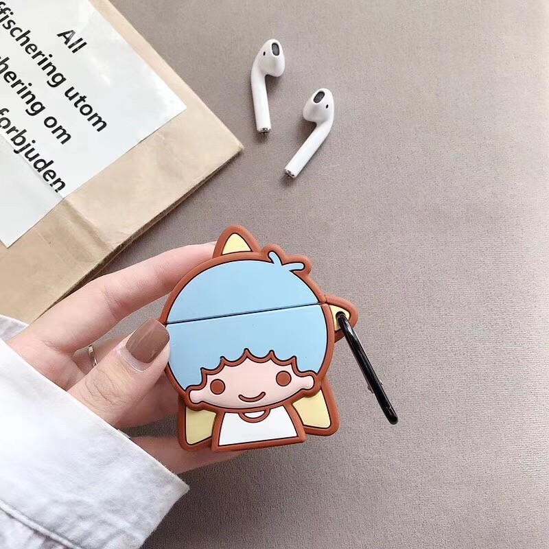 airpods gen 2 cover cute twins boy girl binary star lover airpods case anti-drop soft silione wireless bluetooth headset