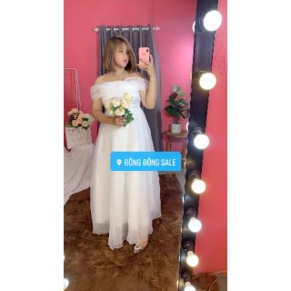 [Bigsize] Đầm công chúa, đầm cưới trễ vai - hàng thiết kế