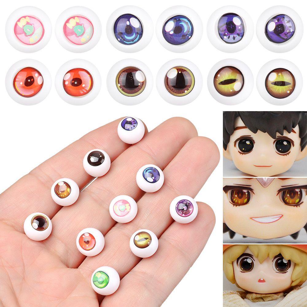 CLEVER 1 Cặp Mắt Nhựa 11mm Cho Búp Bê