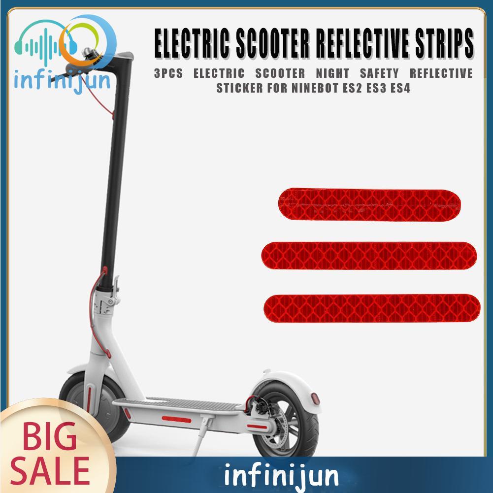 Set 3 Dải Phản Quang An Toàn Cho Xe Điện Ninebot Es2 Es3 Es4
