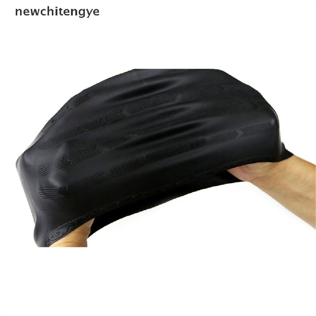 Mũ bơi thể thao silicon gel linh hoạt bảo vệ tai và tóc dài chống thấm nước chuyên dụng