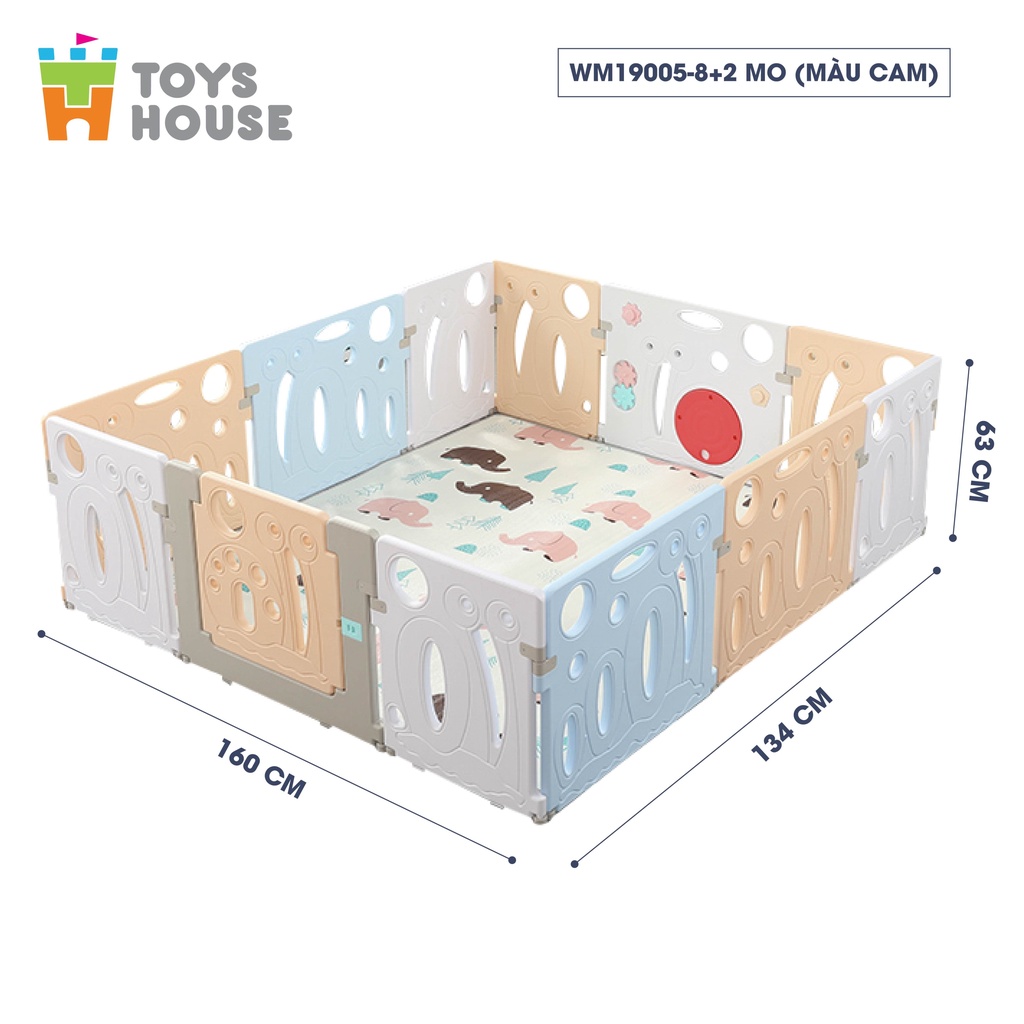 Quây bóng cho bé hình vương miện -  đồ chơi vận động trong nhà cho bé Toys house (tặng kèm thảm)