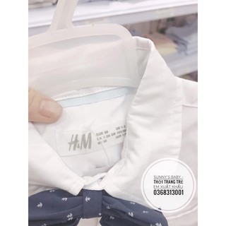 áo sơ mi trắng HM cho bé trai