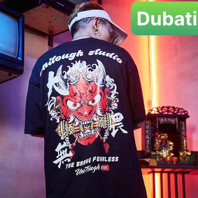 ÁO THUN NAM NỮ HÌNH MẶT QUỶ ĐỎ HOT TREND - DUBATI FASHION