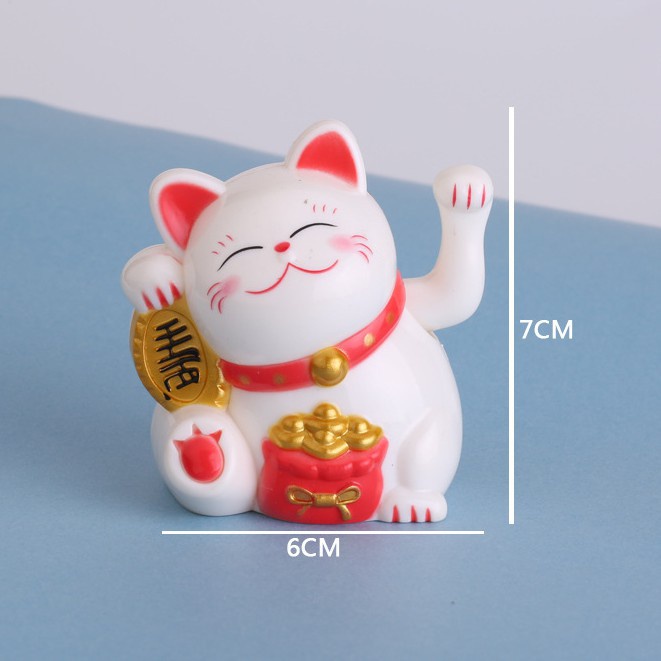 MÈO THẦN TÀI Trang Trí Bánh Sinh Nhật Bánh Kem