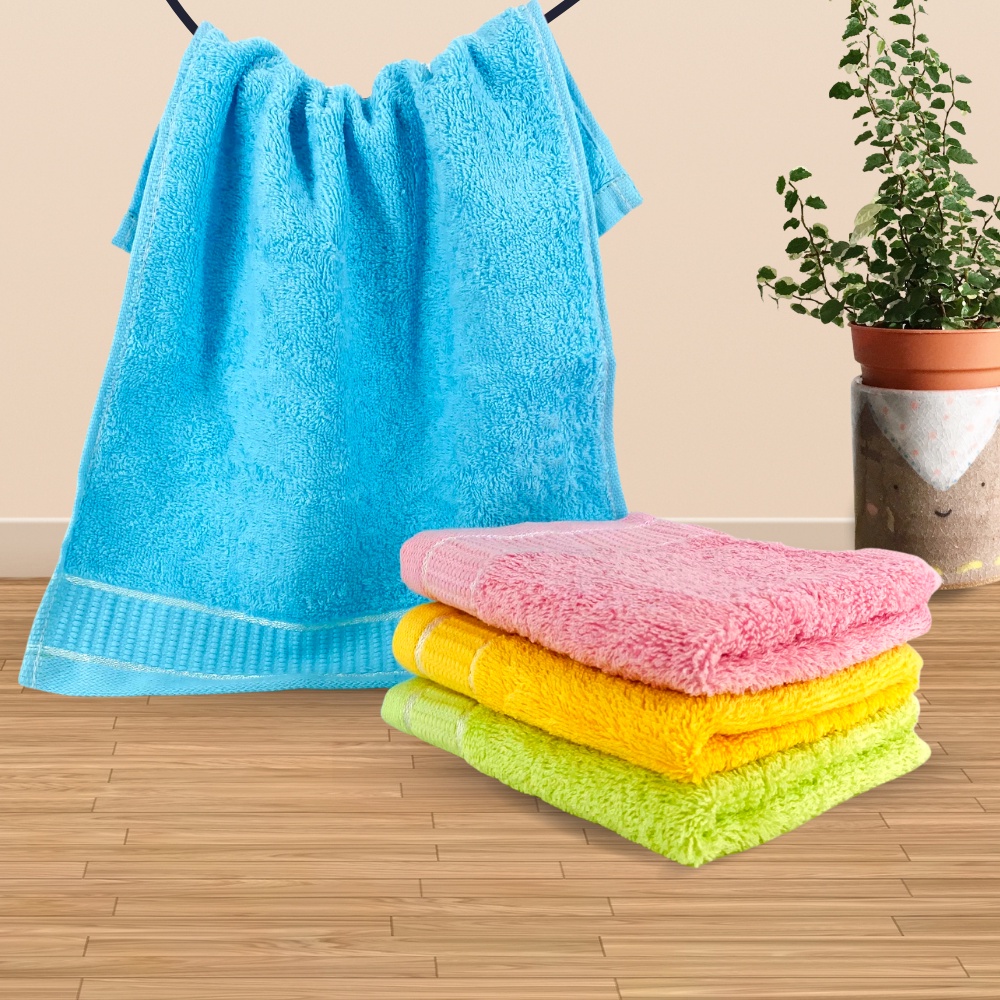 Khăn Tay Cotton Cao Cấp Thiện Phú 28x40, Khăn Lau Mặt Chất Bông Sợi Tự Nhiên Thấm Nước Tốt S350