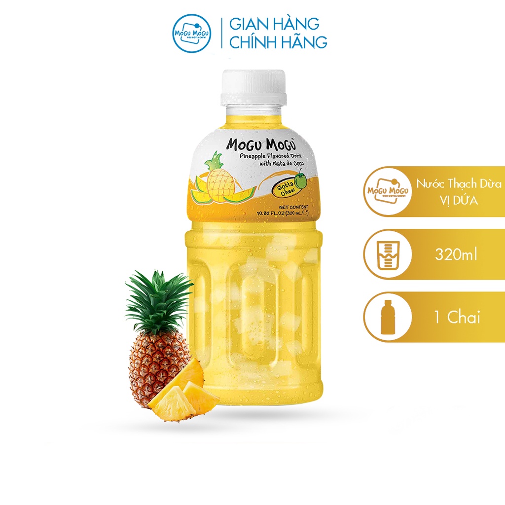 Nước Thạch Dừa Hương Vị Dứa MOGU MOGU - 320ML