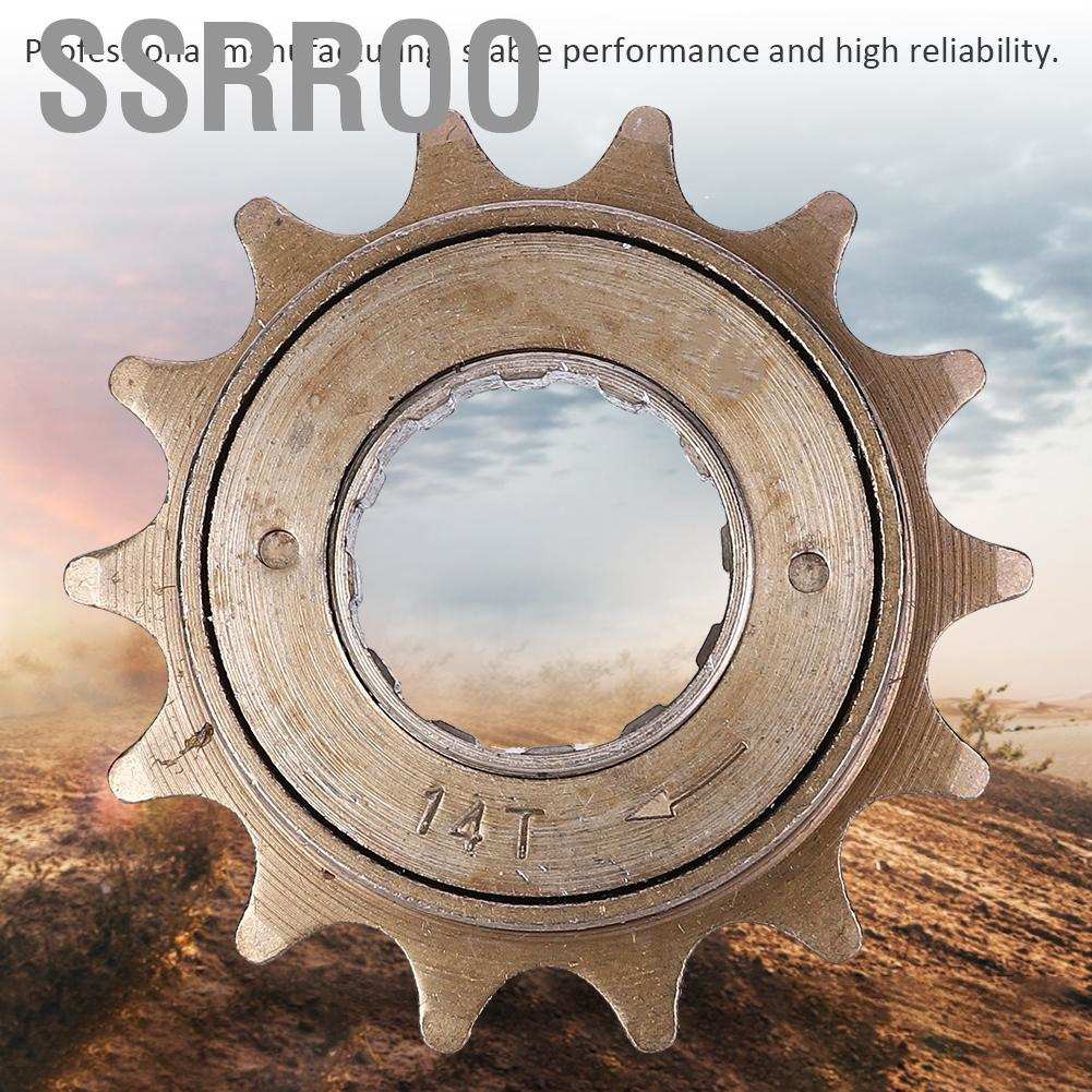 Ssrroo 14T Single Speed Freewheel Flywheel Bike Accessory for Mountain Road Bicycle Folding