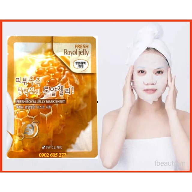[Hàng chính hãng] Mặt Nạ Dưỡng Da 3W Clinic Mật Ong Hàn Quốc