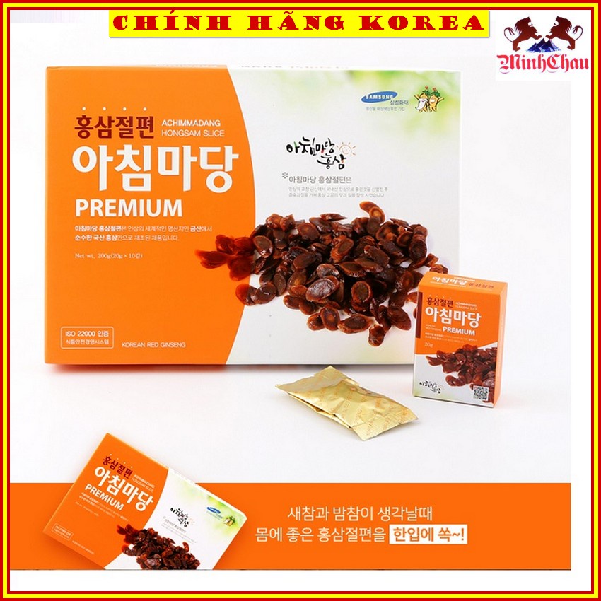 Hồng Sâm Lát Tẩm Mật Ong Achim Hàn Quốc, Hộp 200g, minhchau