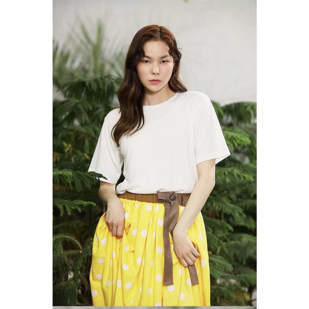 Hàng dư xịn - Áo thun linen nữ Lapi1f chỉ nổi xuất khẩu Hàn Quốc
