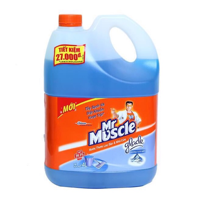 NƯỚC LAU SÀN MR MUSCLE GLADE 4 LÍT